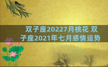 双子座20227月桃花 双子座2021年七月感情运势